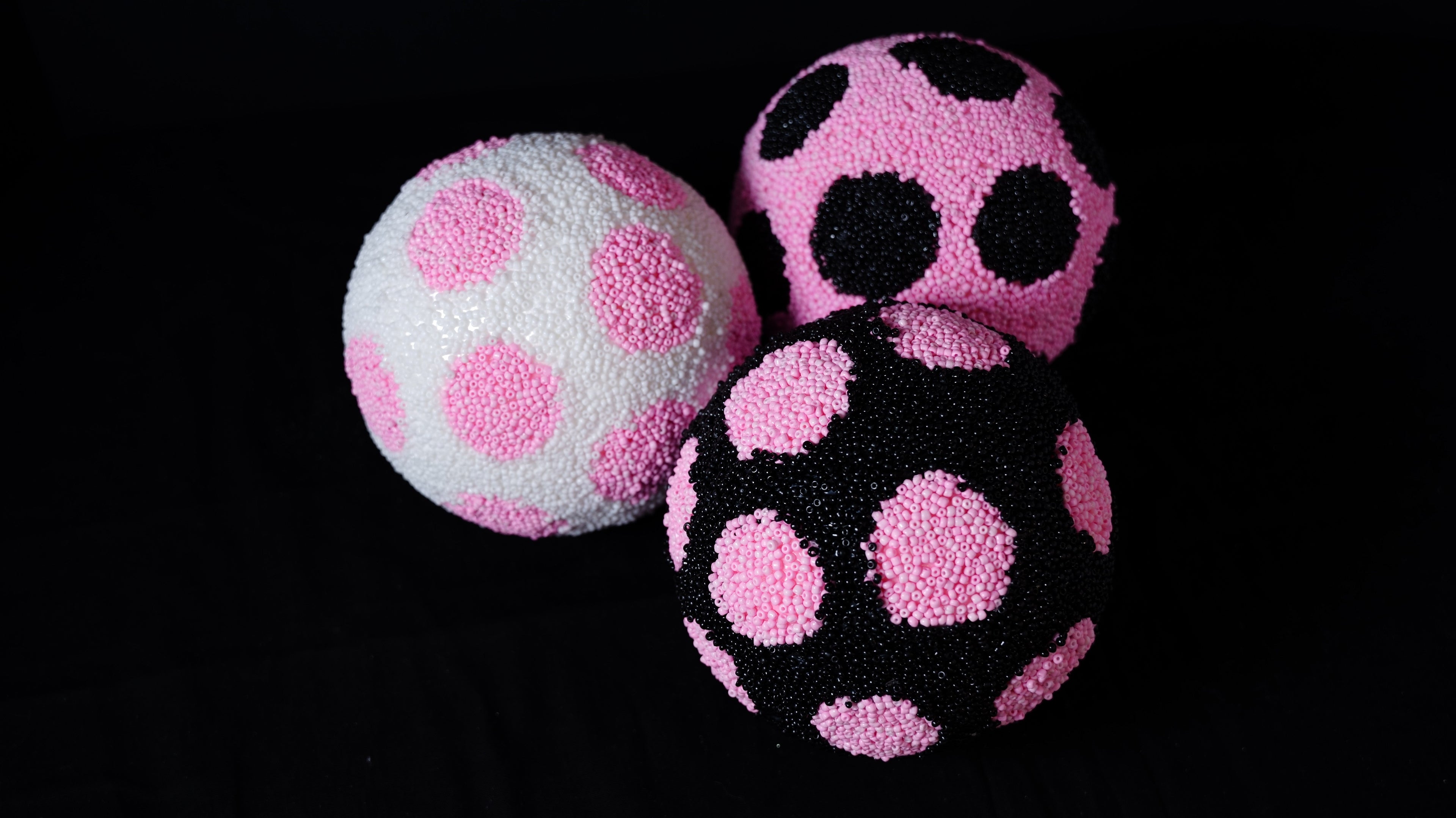 Beaded Polkadot Ball Ornaments