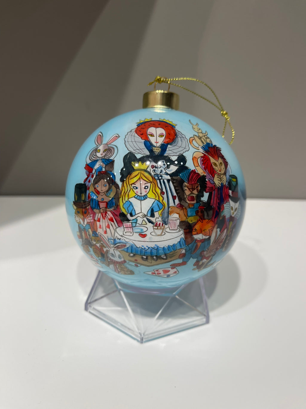 Tea Party Wonderland Limited Edition Glass Ornament - 4 inch