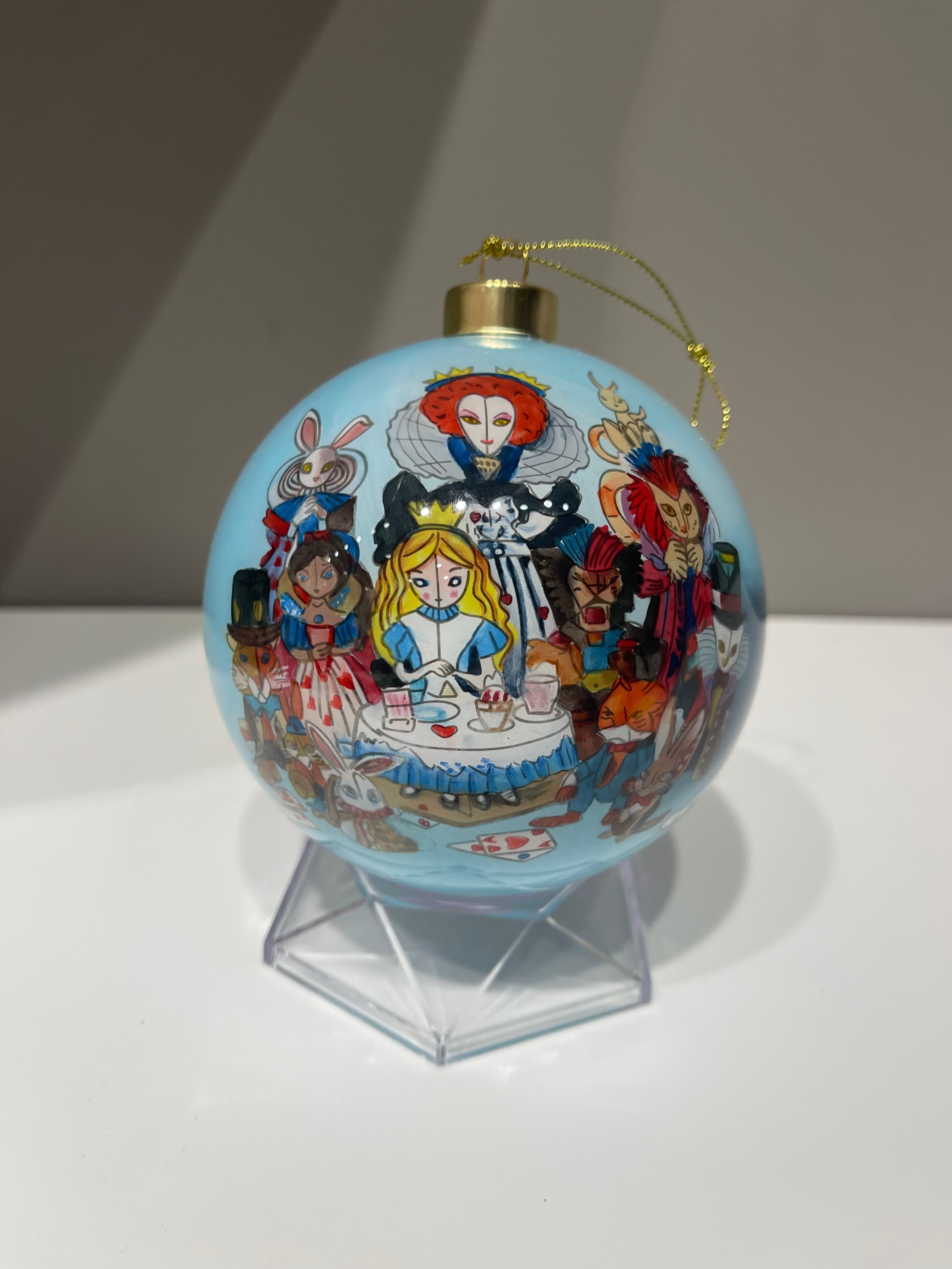 Tea Party Wonderland Limited Edition Glass Ornament - 4 inch