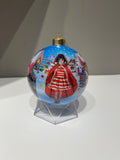 Little Red Riding Hood in Town Limited Edition Glass Ornament - 4 inch