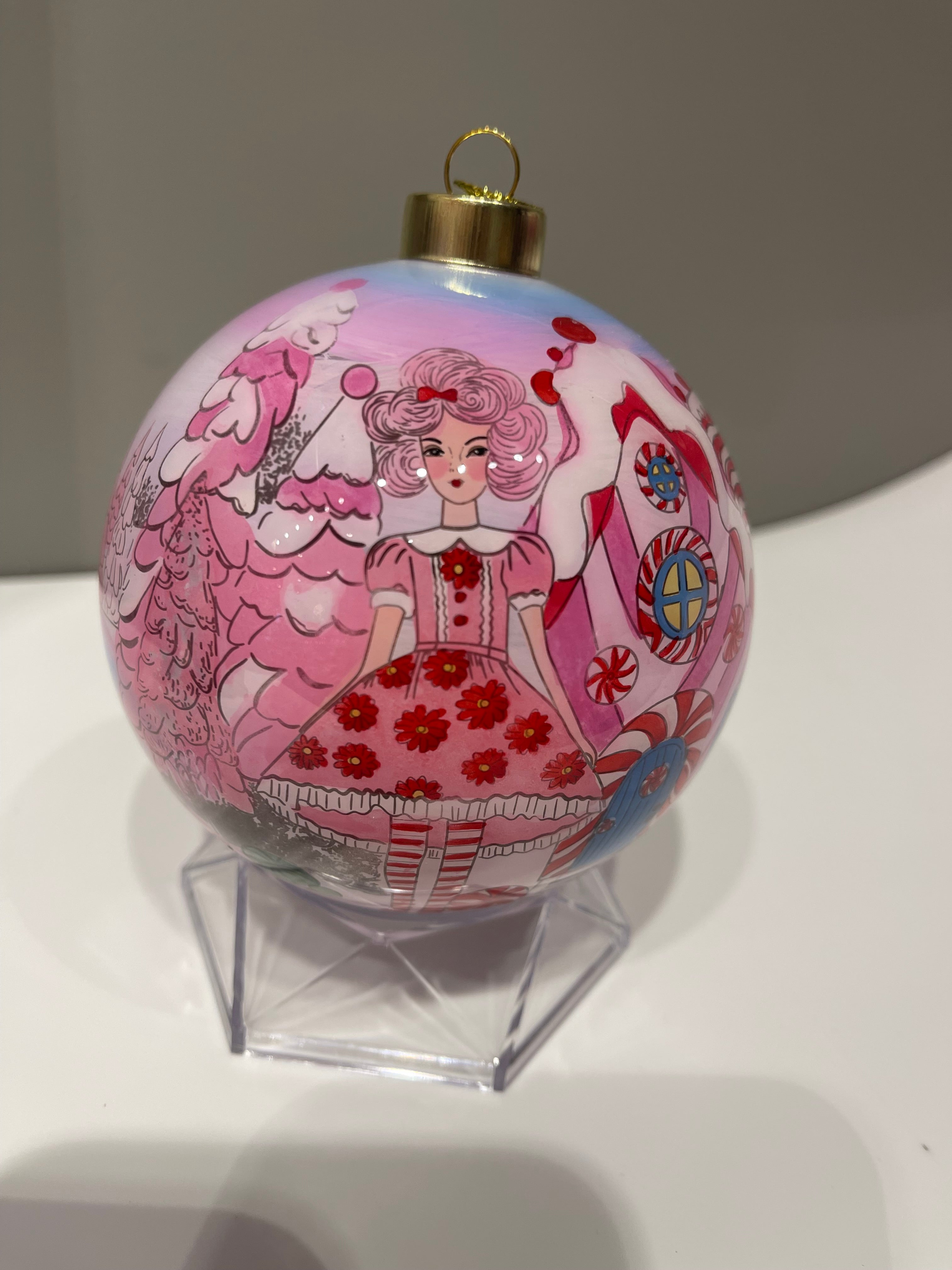 Princess Bubblegum House Limited Edition Glass Ornament - 4 inch