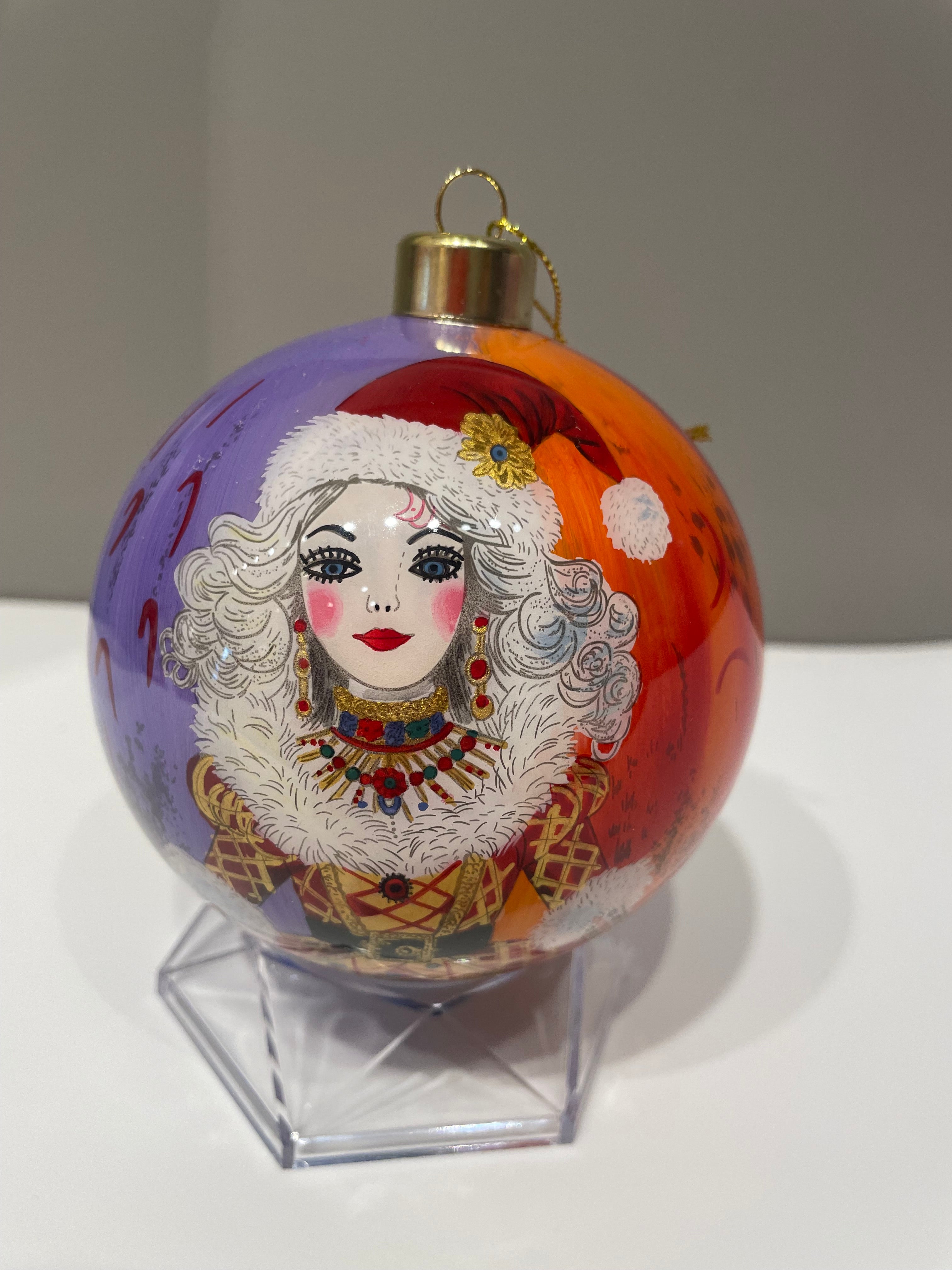 Cool Ms Claus II Limited Edition Glass Ornament - 4 inch