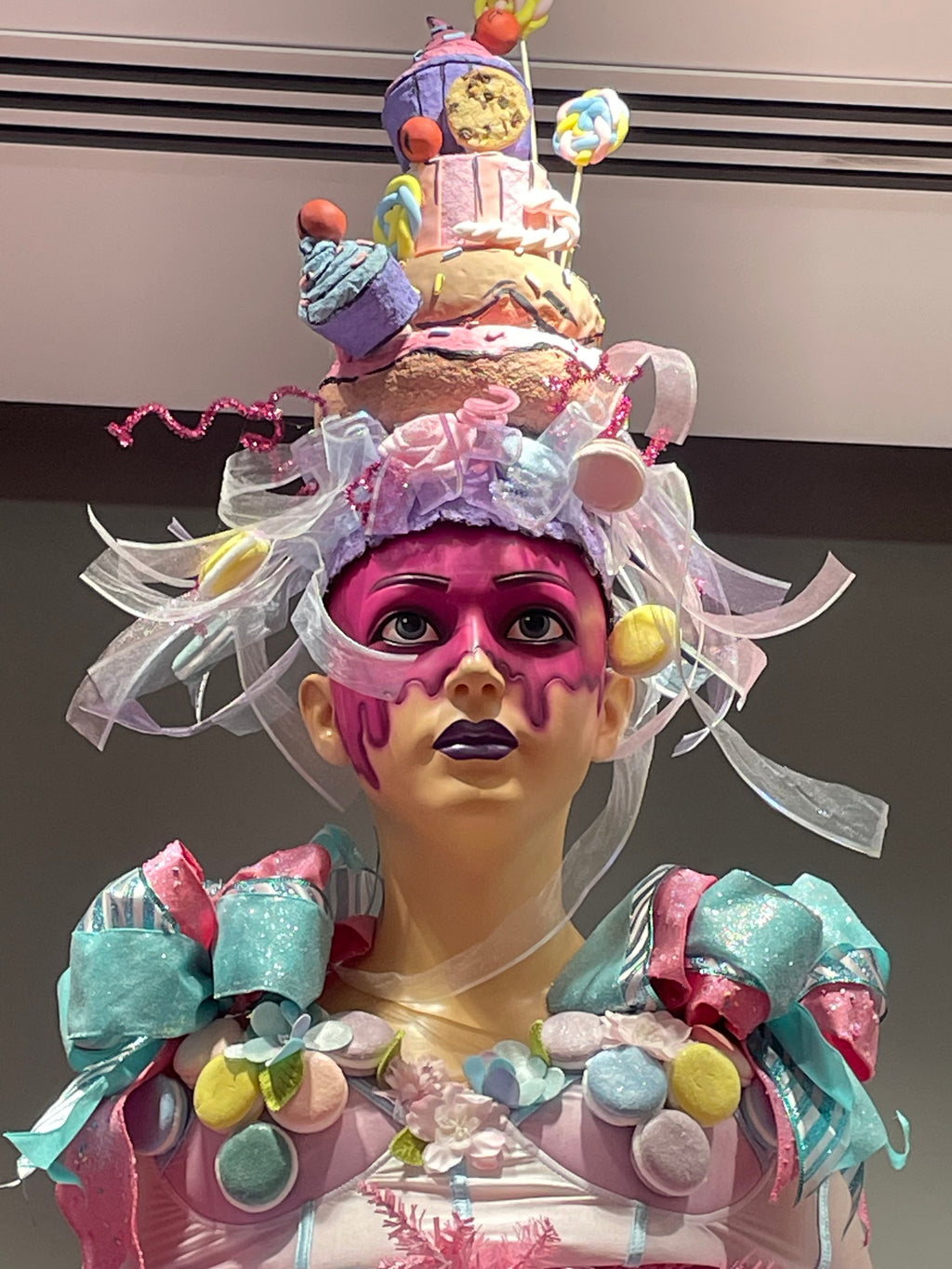 Candyland Couture Tree Topper - Pink and Blue