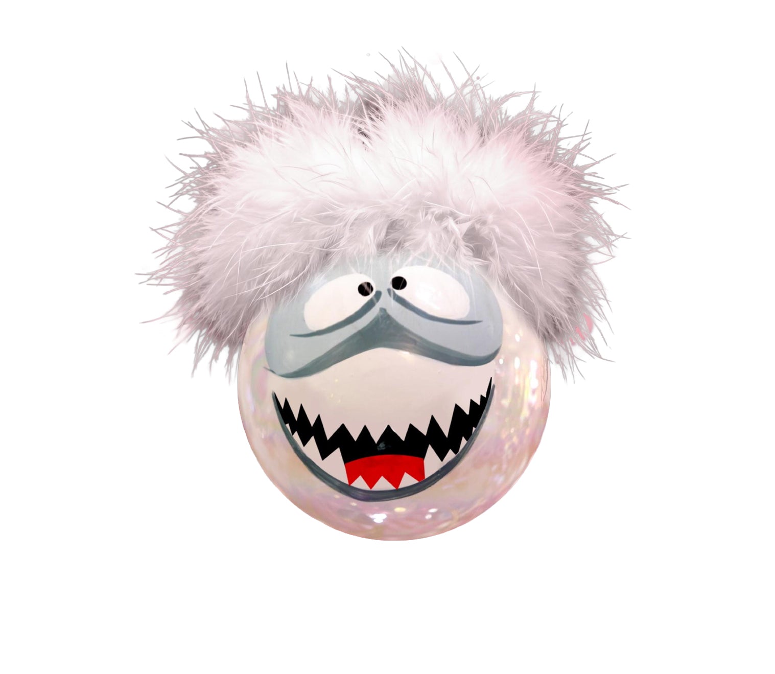 Glass Ornament 4 inch  - Yeti
