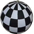 Glitter Ball 20 inch - black and white checkered