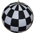 Glitter Ball Black and White Checkered -- 16 inch