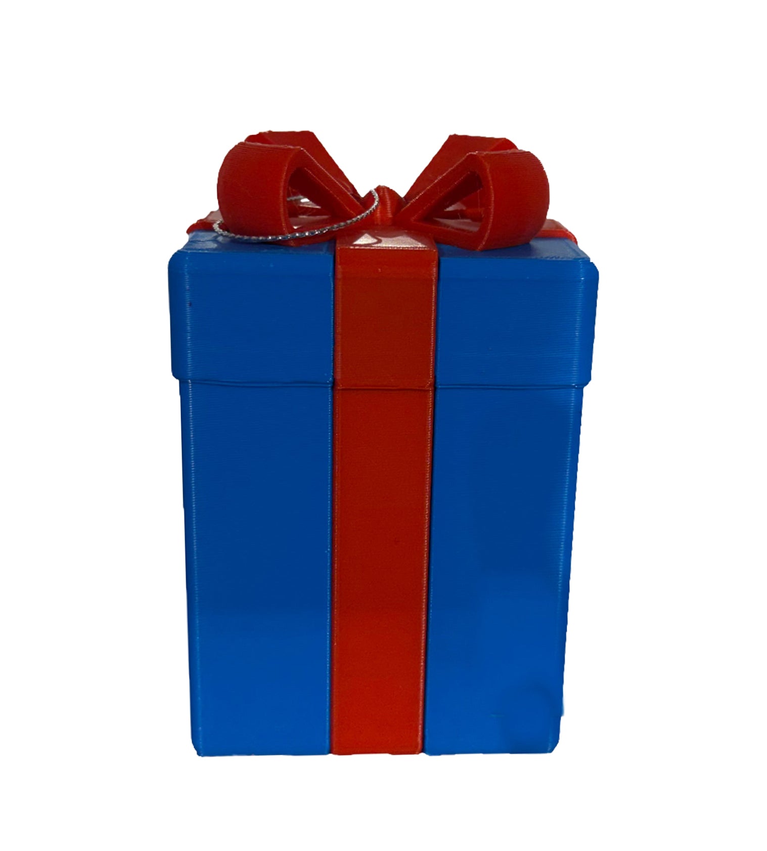 Present Box Ornament - Blue