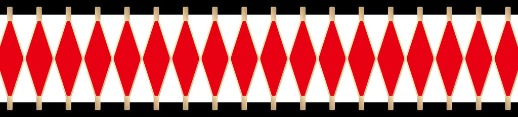 Drum Red, Black and White - 10 inch