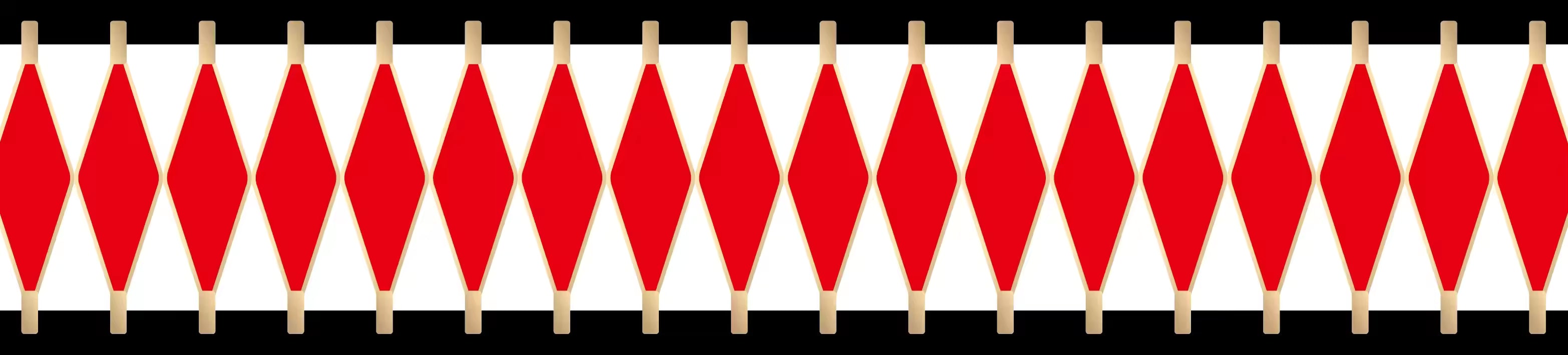 Drum Red, Black and White - 10 inch