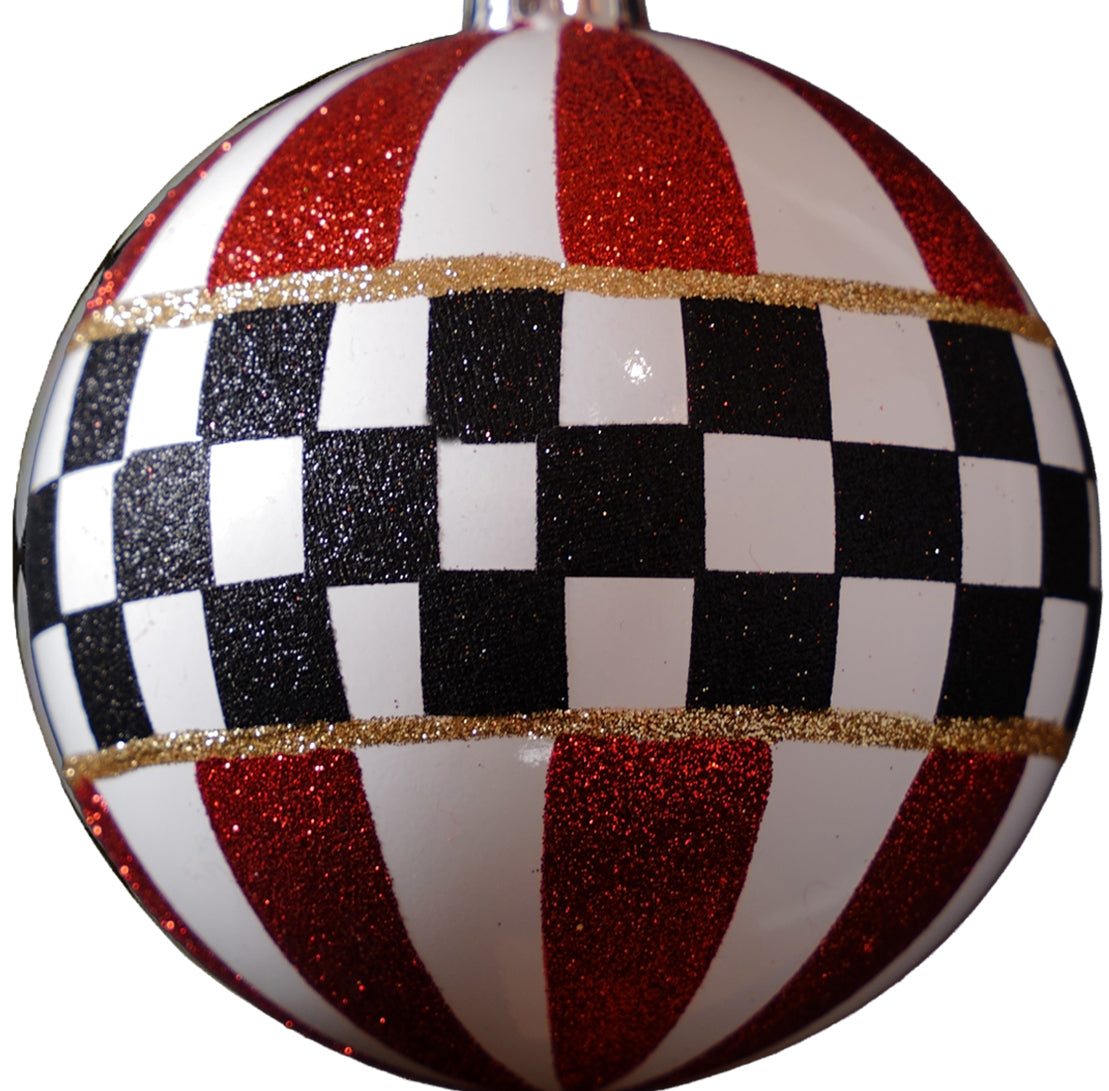 Glitter Ball 20 inch - Circus Pattern