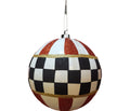 Glitter Ball 6 inch - circus pattern