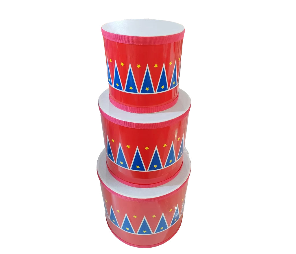 Drum Red and Blue - 6 inch