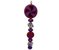 Finial Ornament 24 inch - red, purple and white cube
