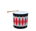 Drum Red, Black and White - 10 inch