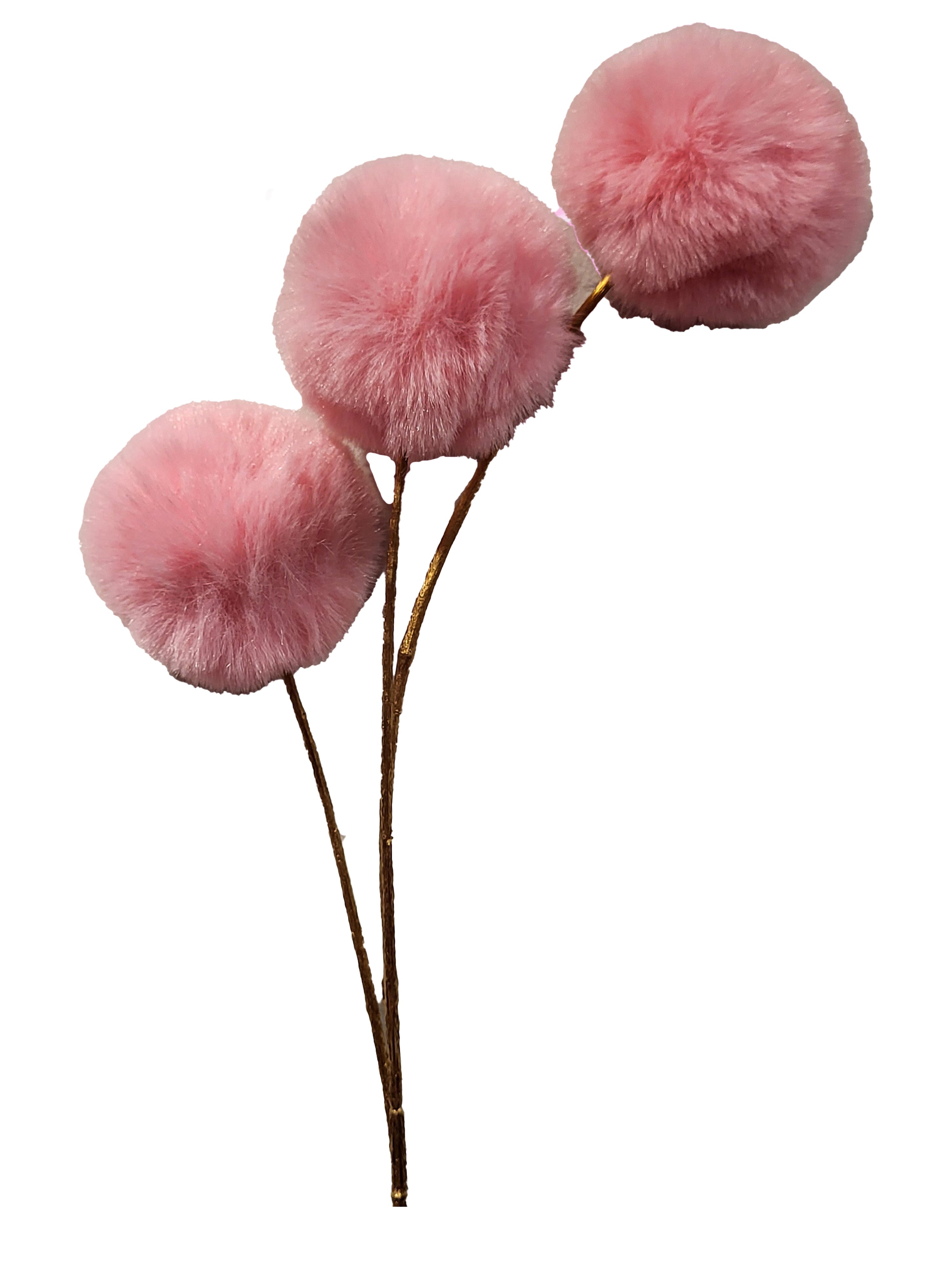 Faux Fur Ball Pick - Pink