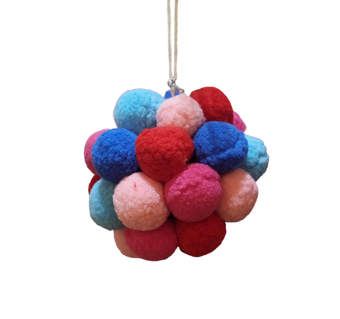 Pom Pom Ornament - 5 inch