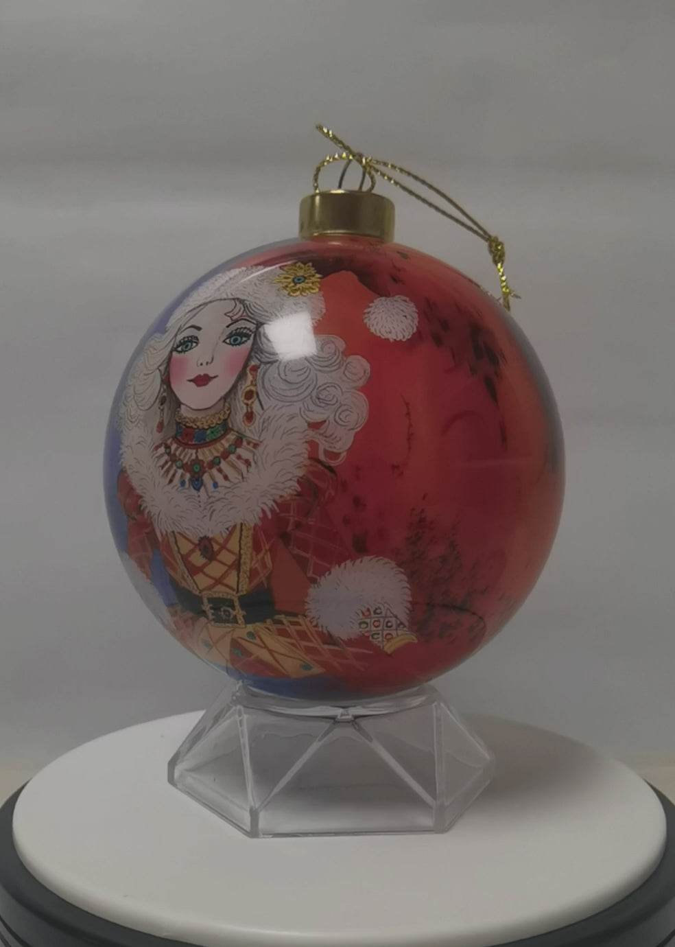 Cool Ms Claus II Limited Edition Glass Ornament - 4 inch