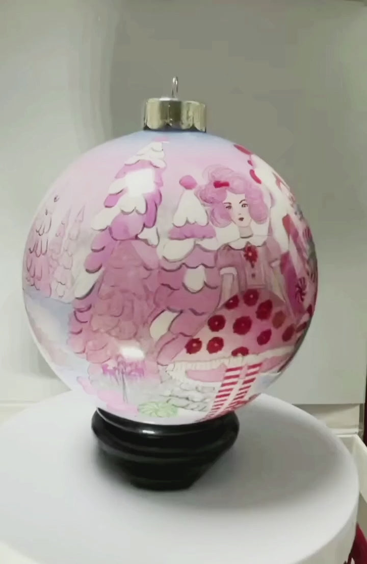 Princess Bubblegum House Limited Edition Glass Ornament - 4 inch