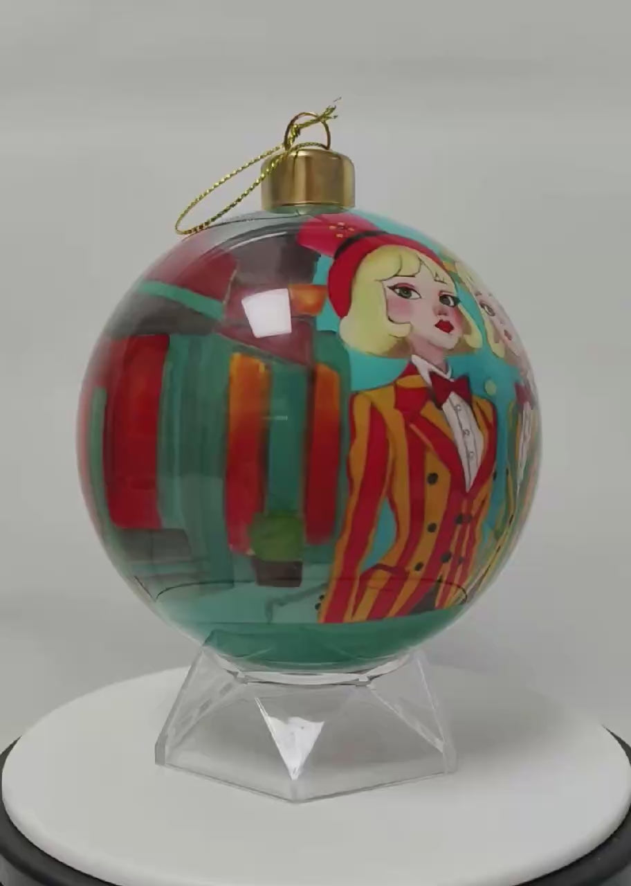 Tweedles Blonde Limited Edition Glass Ornament - 4 inch