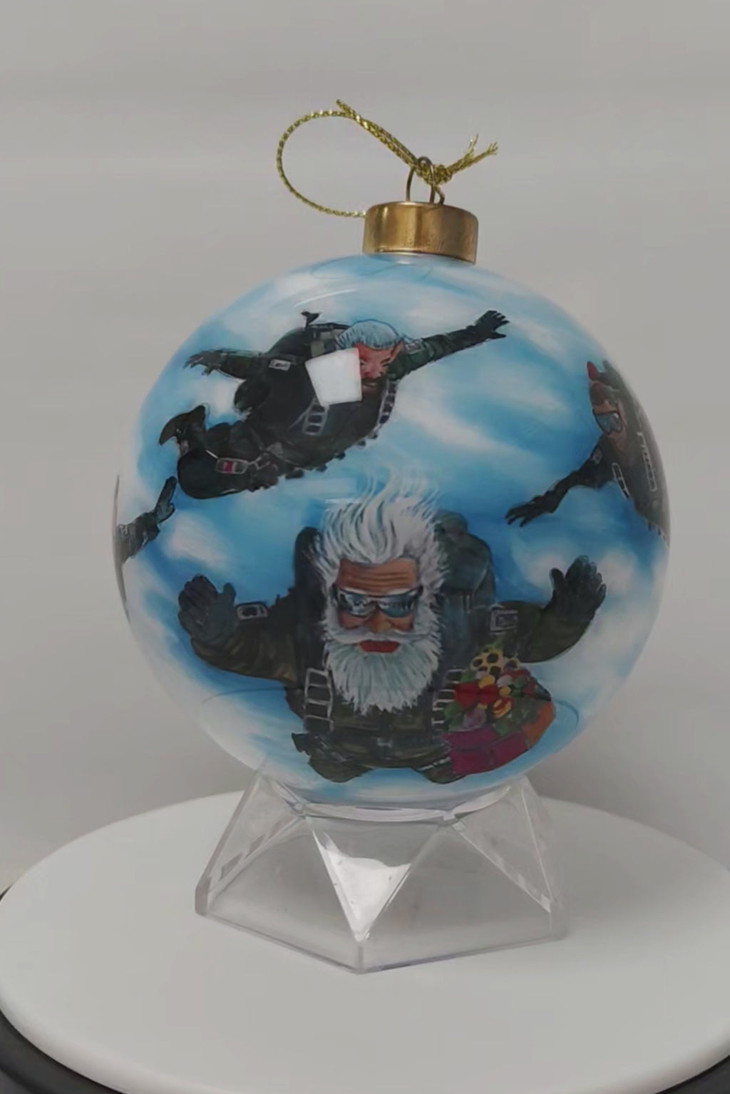 Santa Seal Team Limited Edition Glass Ornament - 4 inch