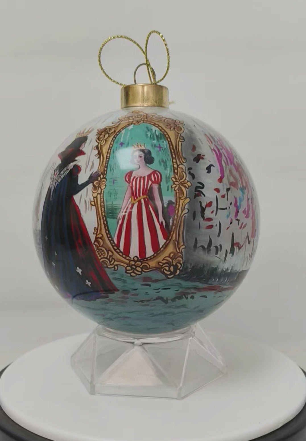 Snow White Evil Queen Limited Edition Glass Ornament - 4 inch