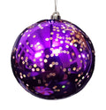 Glitter Ball 8 inch - purple confetti
