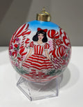 Snow White in Peppermint Field Limited Edition Glass Ornament - 4 inch