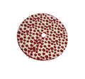 Tree Skirt 48 inch - red flowers on off-white