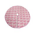 Tree Skirt 56 inch - pink flowers