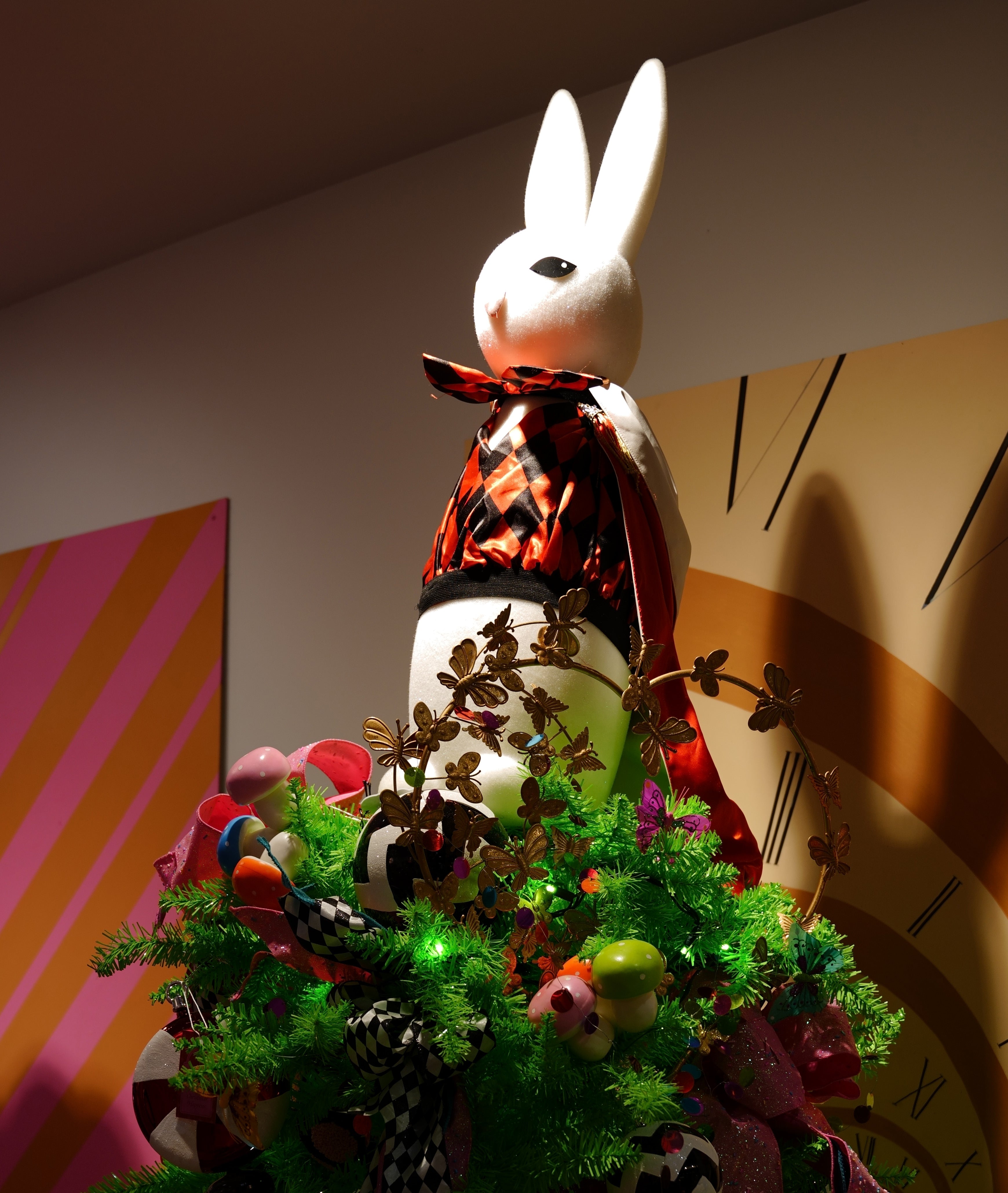 Wonderland White Rabbit Tree Topper